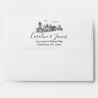 Nashville Toile Black and White Envelope