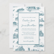 Nashville Toile Twilight Blue on White