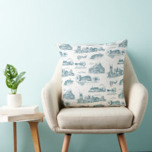 Nashville Toile Twilight on White