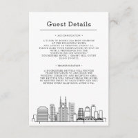 Nashville Wedding | Guest Details Accomadations