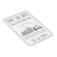 Nashville Wedding Stylized Skyline Save the Date