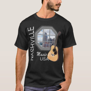 Nashville Window on Music Men's Dark T-Shirt