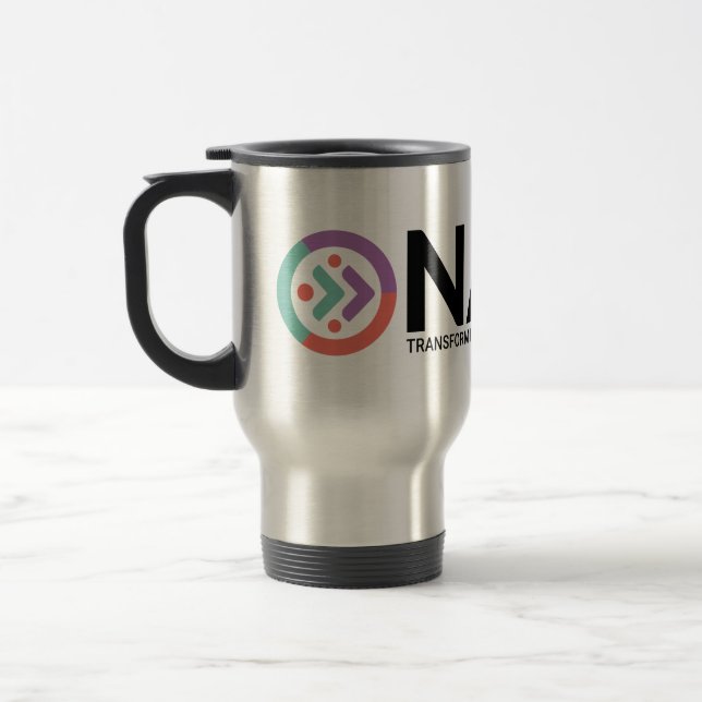 NASIG logo travel mug (Left)