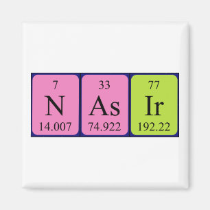 Nasir periodic table name magnet