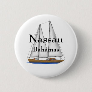 Nassau Bahamas 6 Cm Round Badge