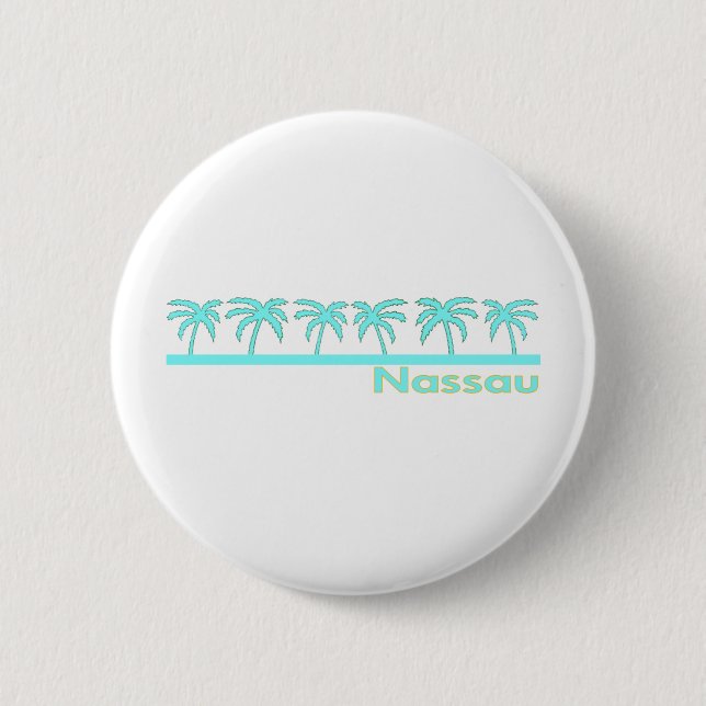 Nassau, Bahamas 6 Cm Round Badge (Front)