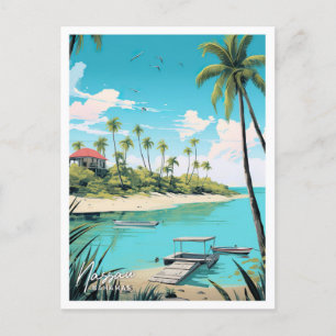 Nassau Bahamas Art Travel Place illustration Postcard