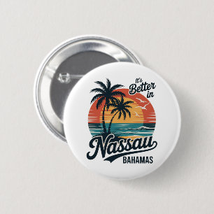 Nassau Bahamas Beach Summer 6 Cm Round Badge