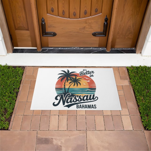 Nassau Bahamas Beach Summer Doormat (Outdoor)