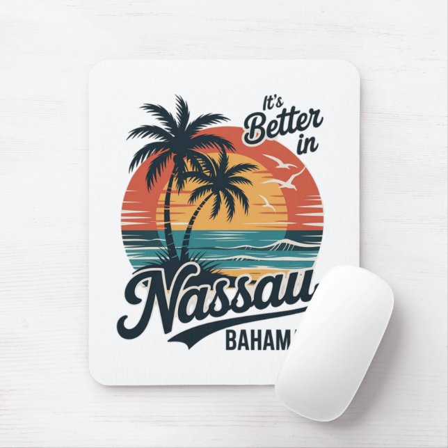 Nassau Bahamas Beach Summer Mouse Pad (With Mouse)