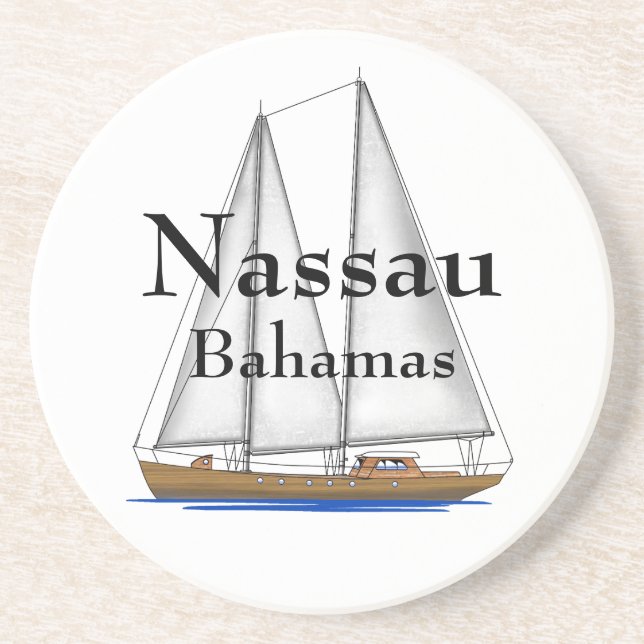 Nassau Bahamas Coaster (Front)
