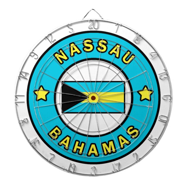 Nassau Bahamas Dartboard (Front)