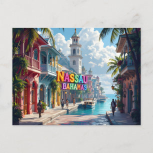 Nassau bahamas dreaming postcard