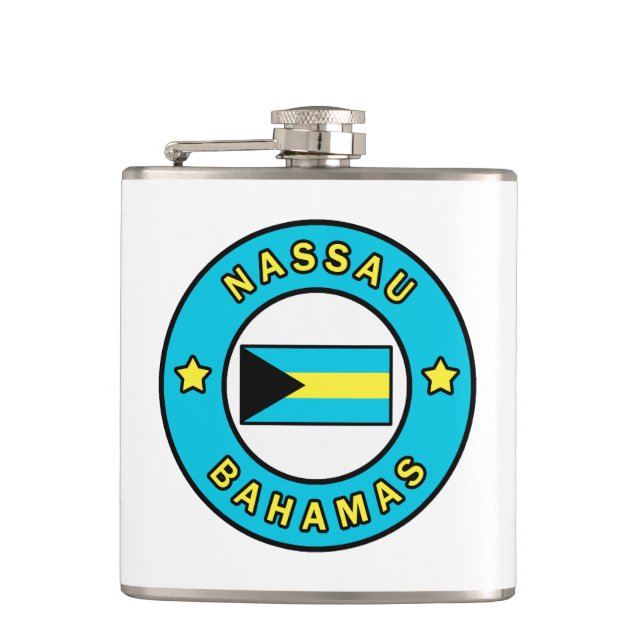 Nassau Bahamas Hip Flask (Front)