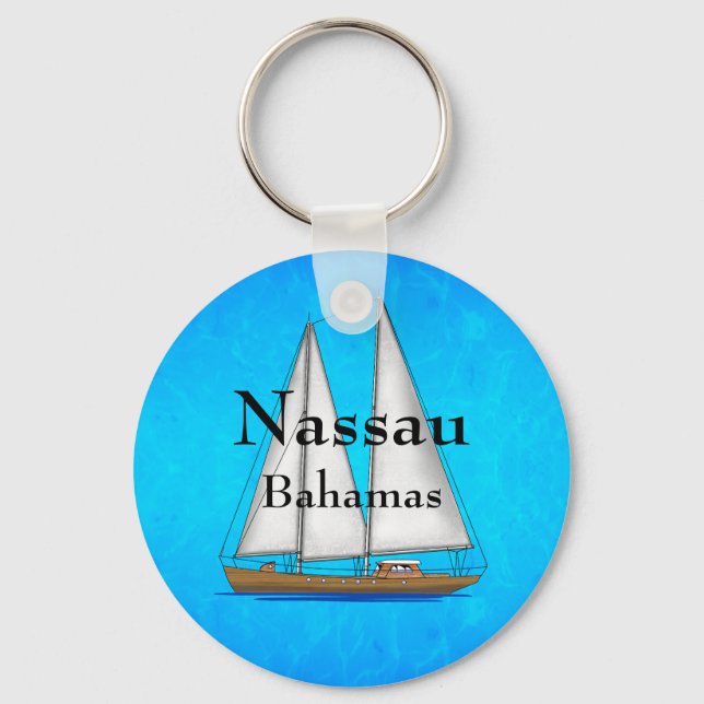 Nassau Bahamas Key Ring (Front)