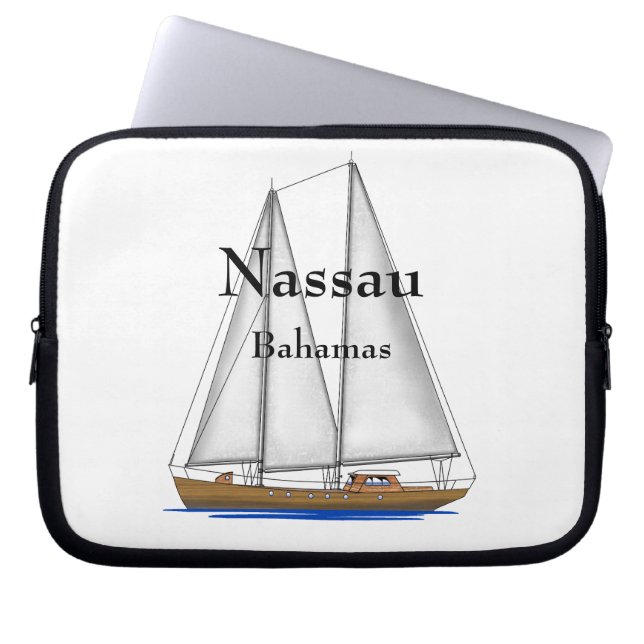 Nassau Bahamas Laptop Sleeve (Front)