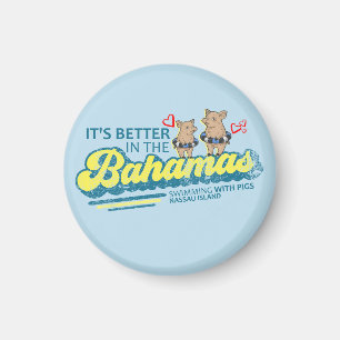 Nassau Bahamas Magnet Vacation Cruise Swimming Pig