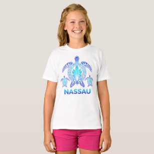 Nassau Bahamas Ocean Blue Sea Turtle Souvenirs T-Shirt