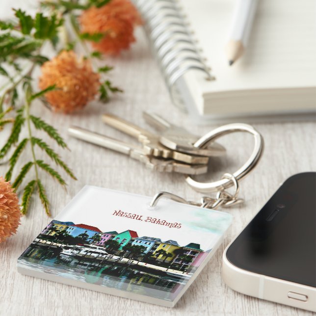 Nassau, Bahamas photograph Key Ring (Front Right)