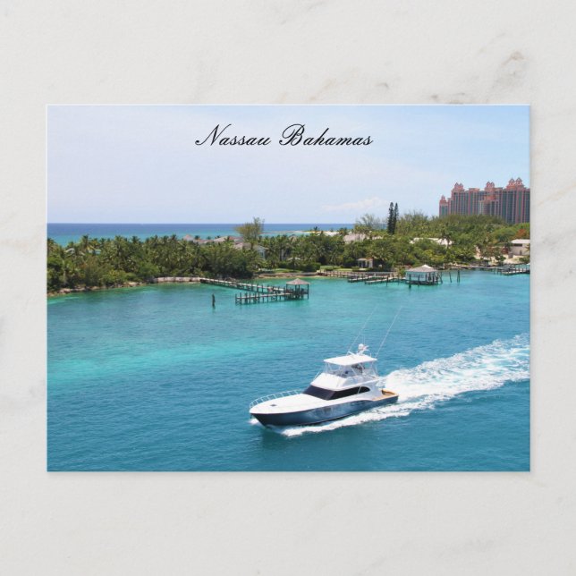 Nassau Bahamas, Photography, Post Card (Front)