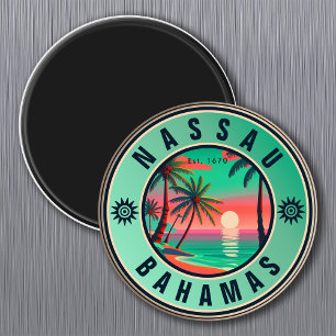 Nassau Bahamas Retro Seagull Souvenir 1950s Magnet