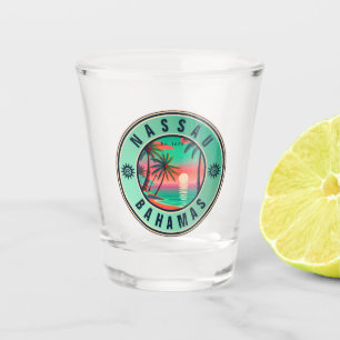 Nassau Bahamas Retro travel Souvenir 1950s Shot Glass