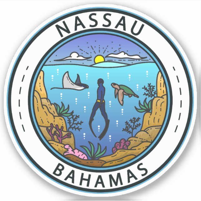 Nassau Bahamas Scuba Badge (Front)