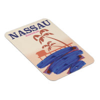 Nassau Bahamas travel beach poster