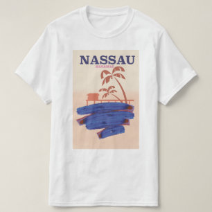 Nassau Bahamas travel beach poster T-Shirt