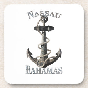 Nassau Bahamas Vacation Nautical Anchor Sailing Coaster