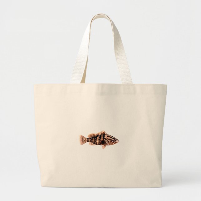 Nassau Grouper Large Tote Bag (Front)