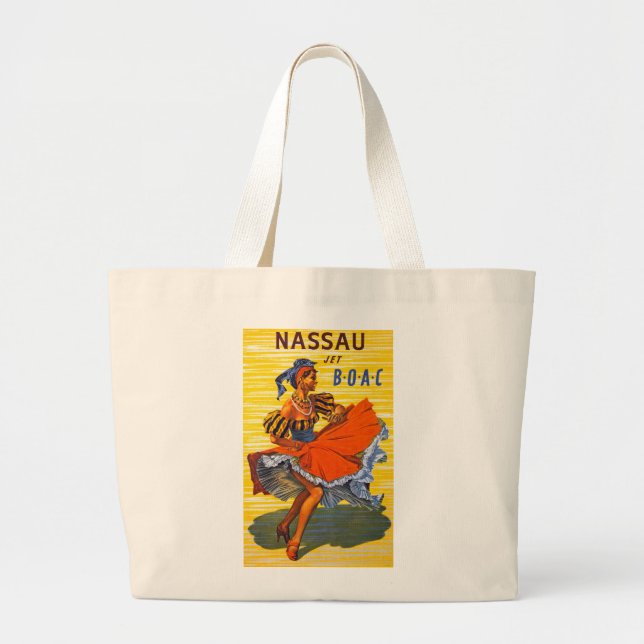 Nassau Jet Large Tote Bag (Front)