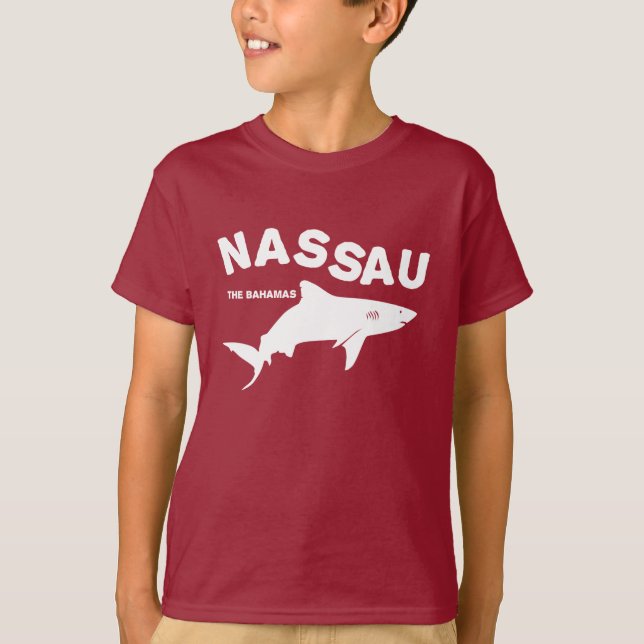 Nassau - The Bahamas Shark Diving T-Shirt (Front)