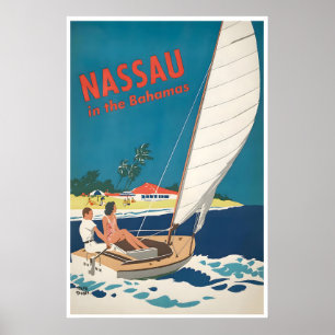 Nassau Travel Poster Bahamas Art Adolph Treidler