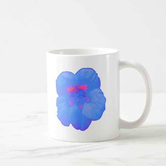 Nasturtium Bright Blue Mug (Right)