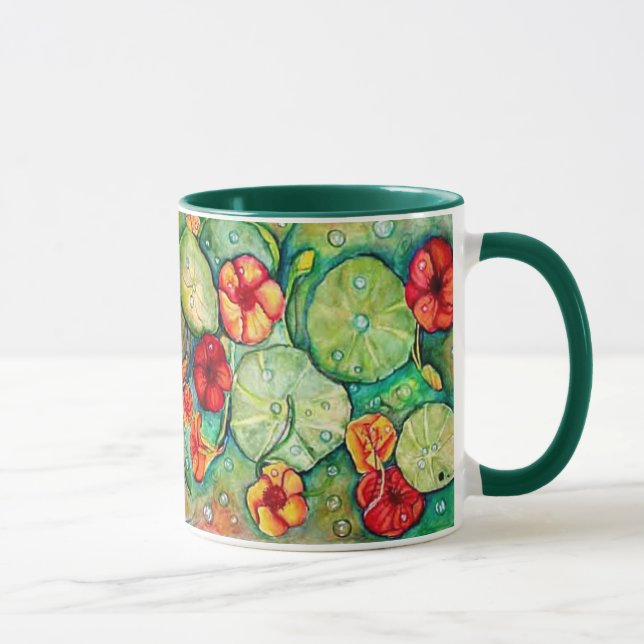 "Nasturtium Fantasy" Mug (Right)