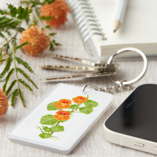 Nasturtium key ring