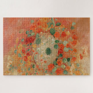 Nasturtiums (1905) by Odilon Redon Jigsaw Puzzle