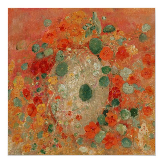 Nasturtiums by Odilon Redon Poster (Front)