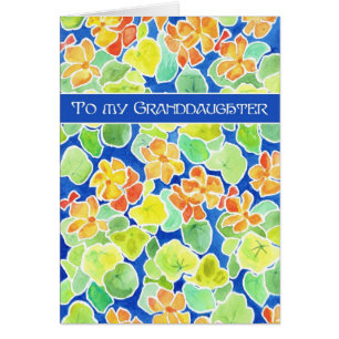Nasturtiums Floral Granddaughter Mother's Day