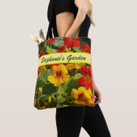 Nasturtiums, orange yellow, garden, your own name,