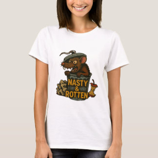 Nasty and rotten. Rat in a trash can. Graphic T-Shirt