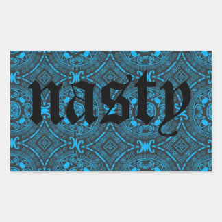 nasty blue sticker