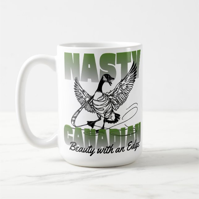 Nasty Canadian Canada Goose Coffee Mug (Left)