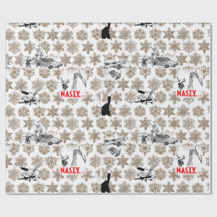 Nasty Rabbit Christmas Theme Wrapping Paper! Paper