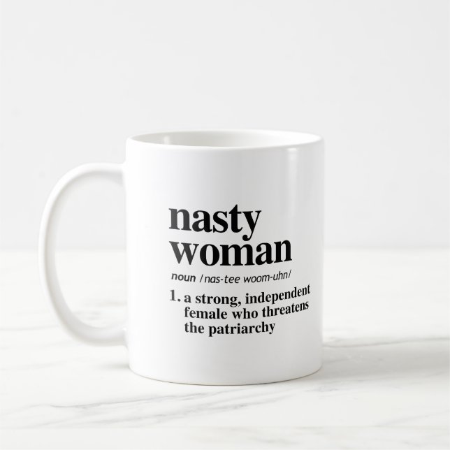 Nasty Woman Definition Coffee Mug (Left)