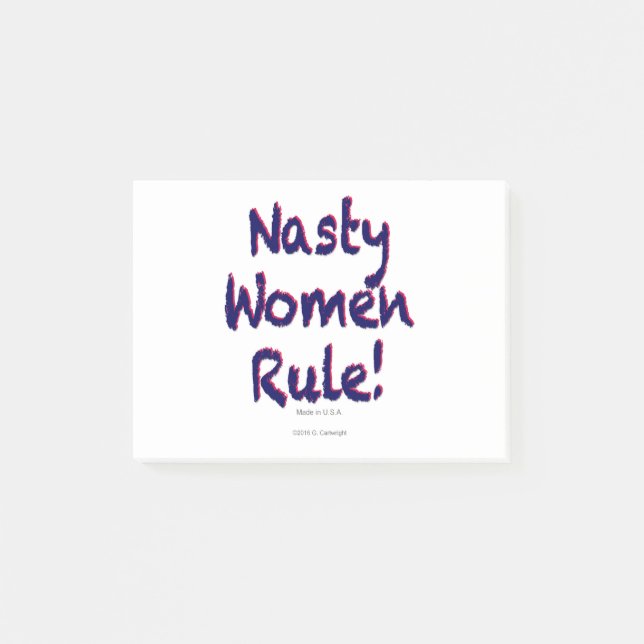 Nasty Women Rule Post-it Notes (Front)