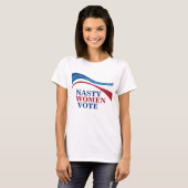 Nasty Women Vote American Flag Feminist Women's T-Shirt (Front Full)