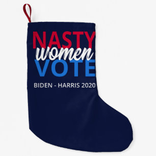 Nasty Women Vote II Small Christmas Stocking