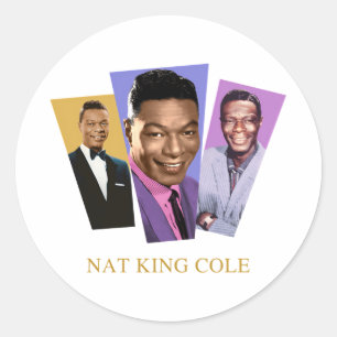 Nat King Cole Classic Round Sticker